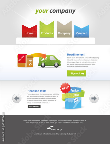 Editable web template - Panixxo series