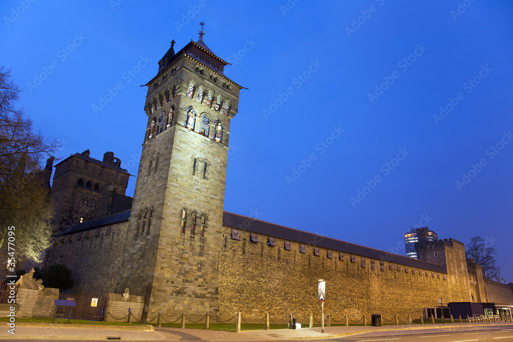 Cardiff  Castle at Night