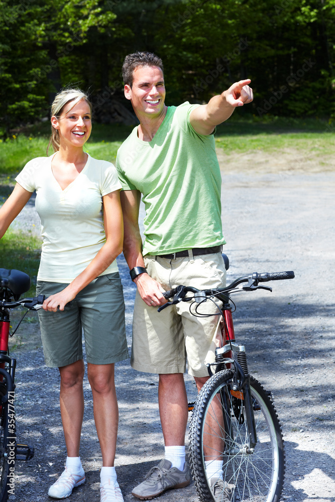 Obraz premium Riding couple.