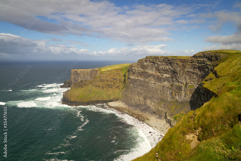 Idyllic view for Irish Cliffs of Moher Idyllic view for Irish Cliffs of Moher