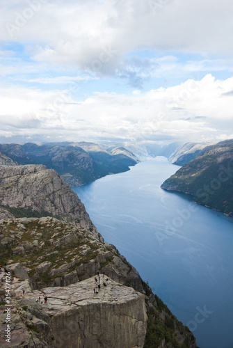 preikestolen fjordlandscape