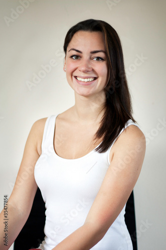 Young Woman smiling into the camera