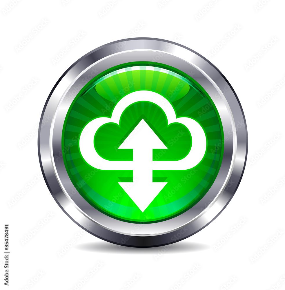 Upload download cloud connection Internet button Icon Upload download cloud connection Internet button Icon