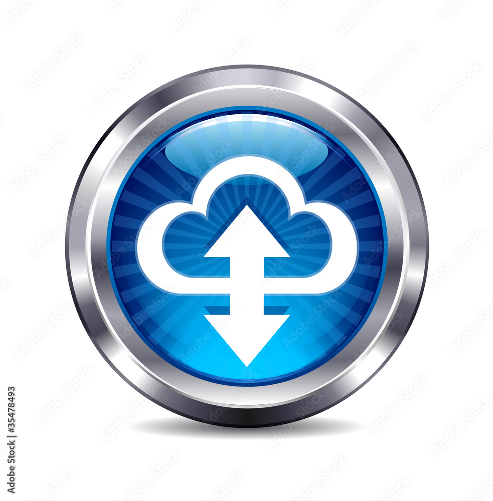 Upload download cloud connection Internet button Icon Upload download cloud connection Internet button Icon