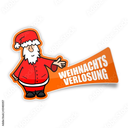 sticker weihnachtsmann weihnachtsverlosung 1