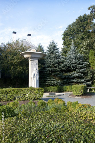 Monument to Pilgrims in Plymouth in Massachusetts, USA photo