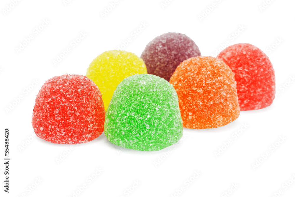 Colorful soft jelly candies