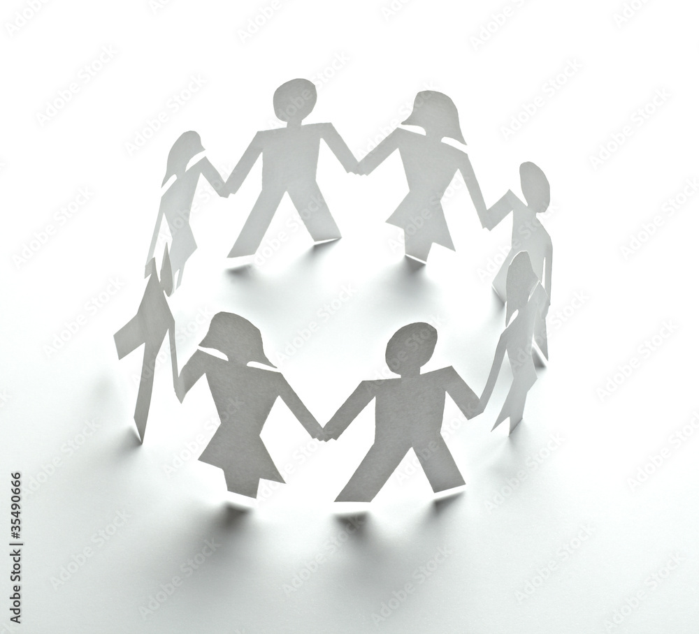 paper people cutout connection community paper people cutout connection community