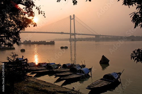 Calcutta, fiume Hoogli photo