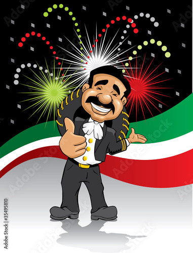 Mariachi and fireworks
