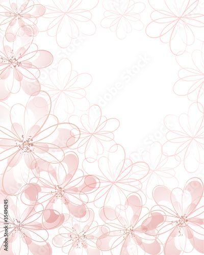 soft pastel background with flowers