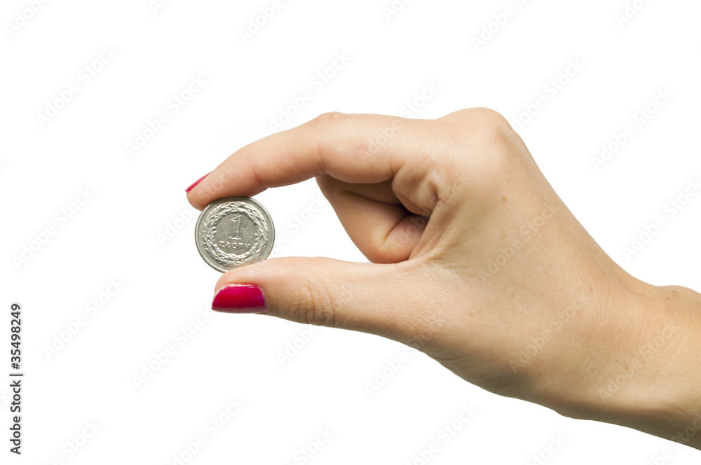 One zloty coin One zloty coin
