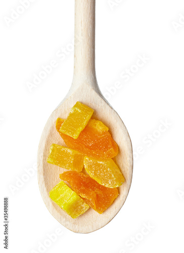 dried fruits mango and pineapple food
