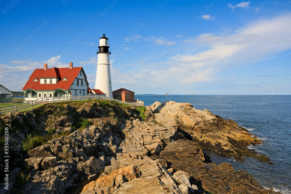 One of the many lighthouses in Maine, USA