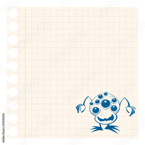 alien skizze monster cartoon