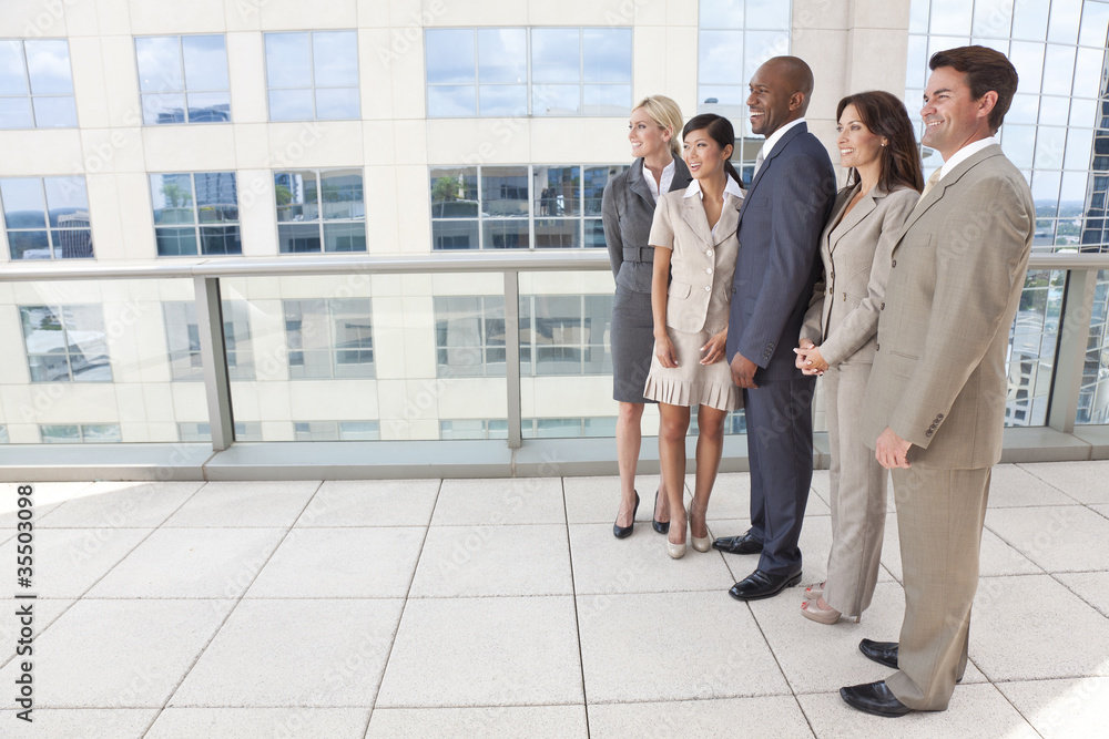 Interracial Men & Women Business Team Interracial Men & Women Business Team