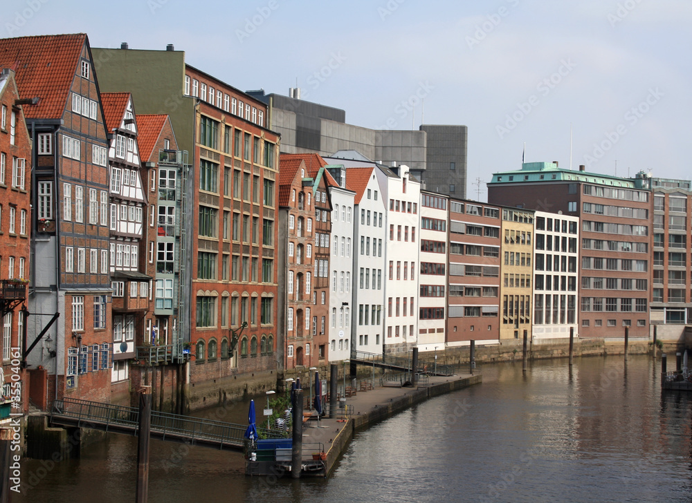 One of the channels in Hamburg