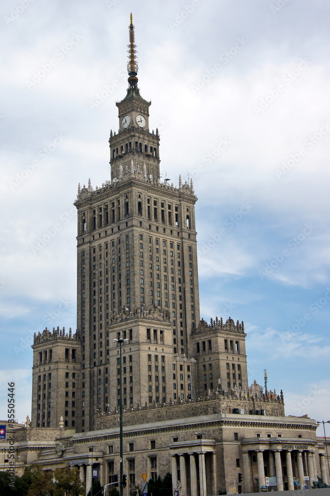 Palace of Culture in Warsaw - Poland
