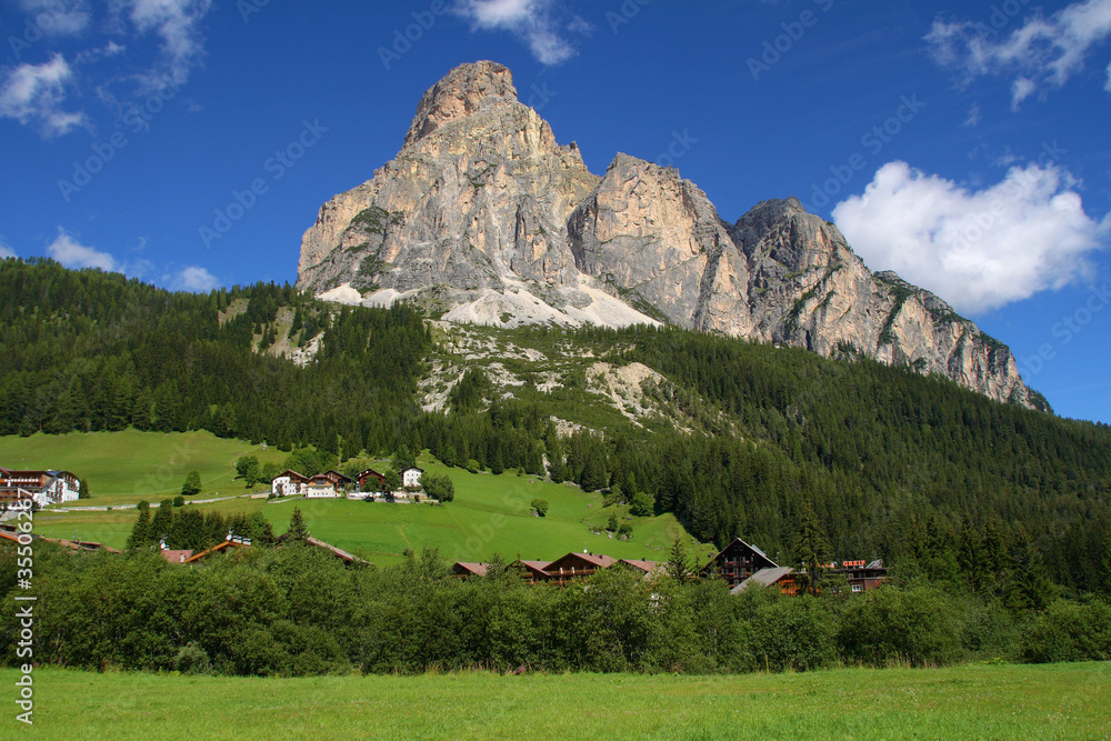 The Sassongher from Corvara in Badia The Sassongher from Corvara in Badia