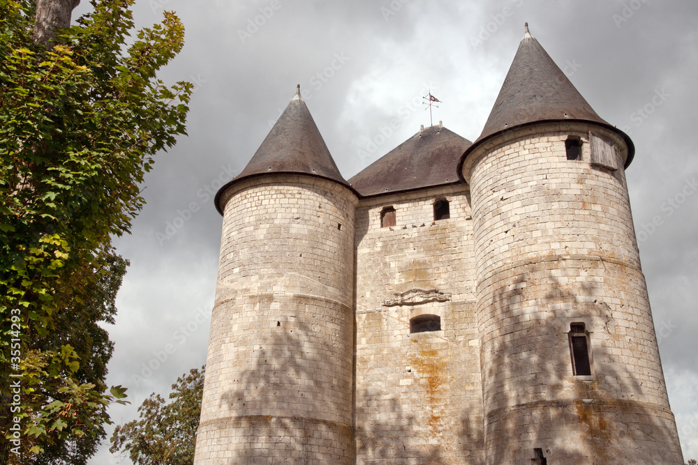 Historic Chateau des Tourelles in Vernon, Normandy