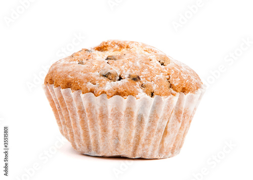Muffin with raisins