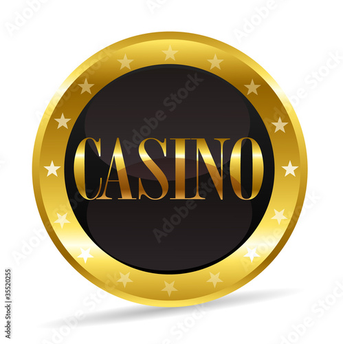 icône casino or