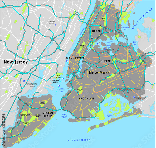 New York mapa
