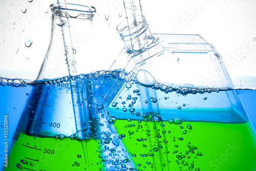 Chemical Test Tube . Laboratory glass.