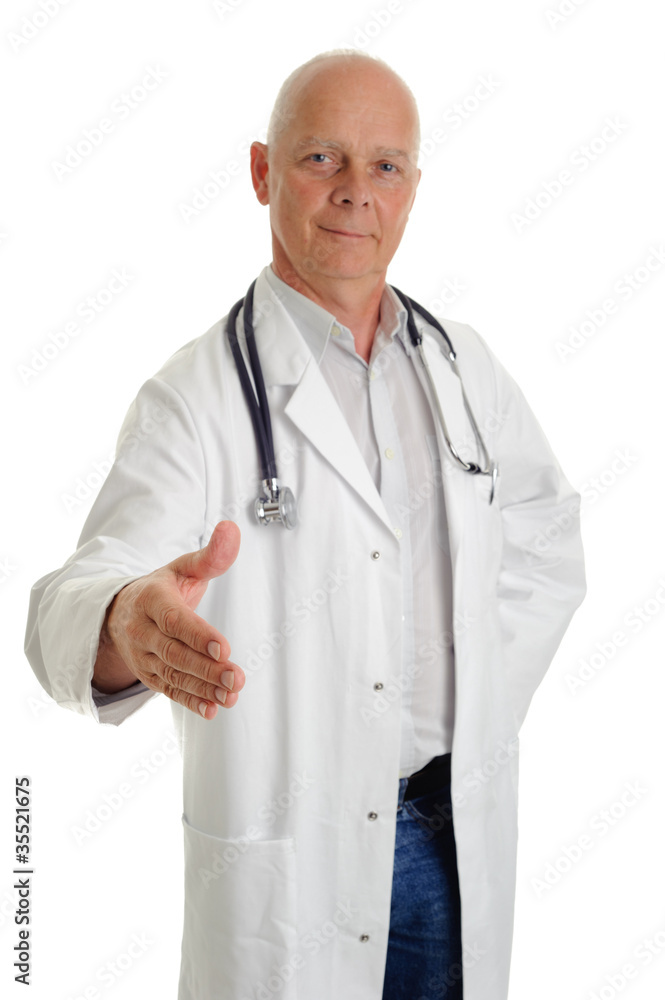 Arzt reicht die Hand Arzt reicht die Hand