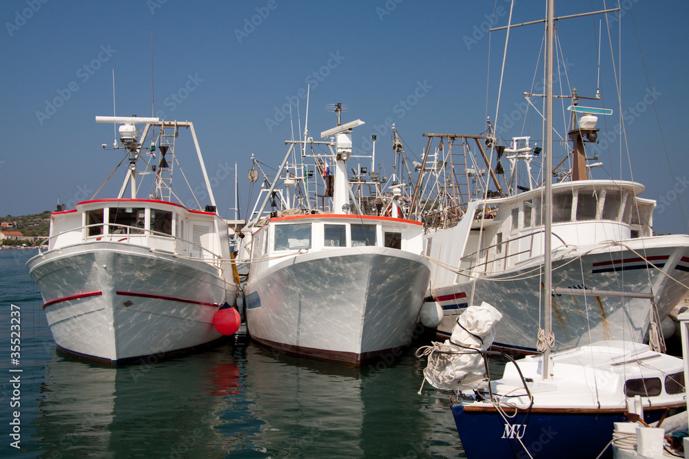 barche nel porto - Murter (Croazia)