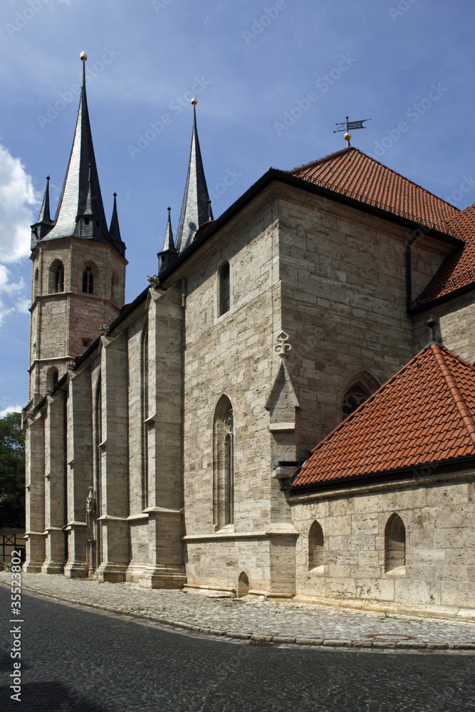 Naklejka premium Jakobikirche (Stadtbibliothek) Mühlhausen