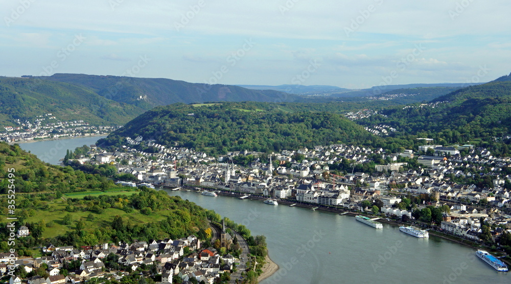 Boppard am Mittelrhein bei Koblenz / Rheinland Pfalz