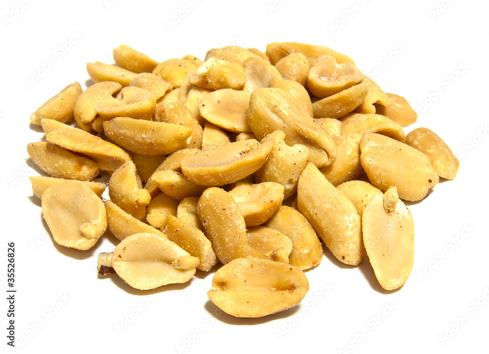 group of peanuts isolated group of peanuts isolated