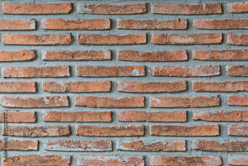 Brick wall background .