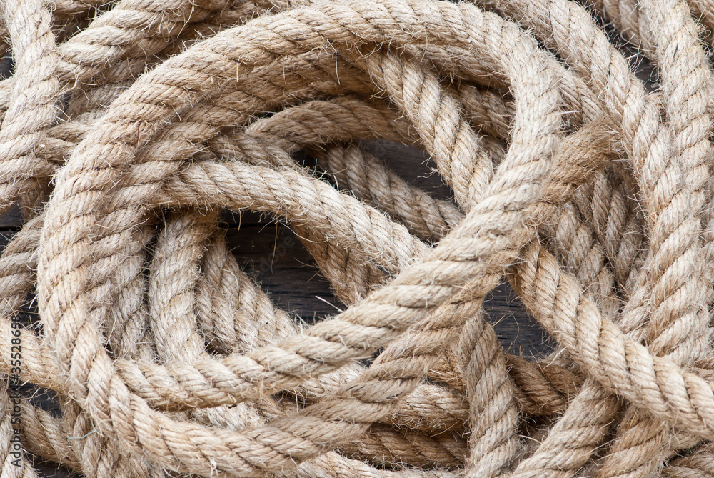 Big navy rope.