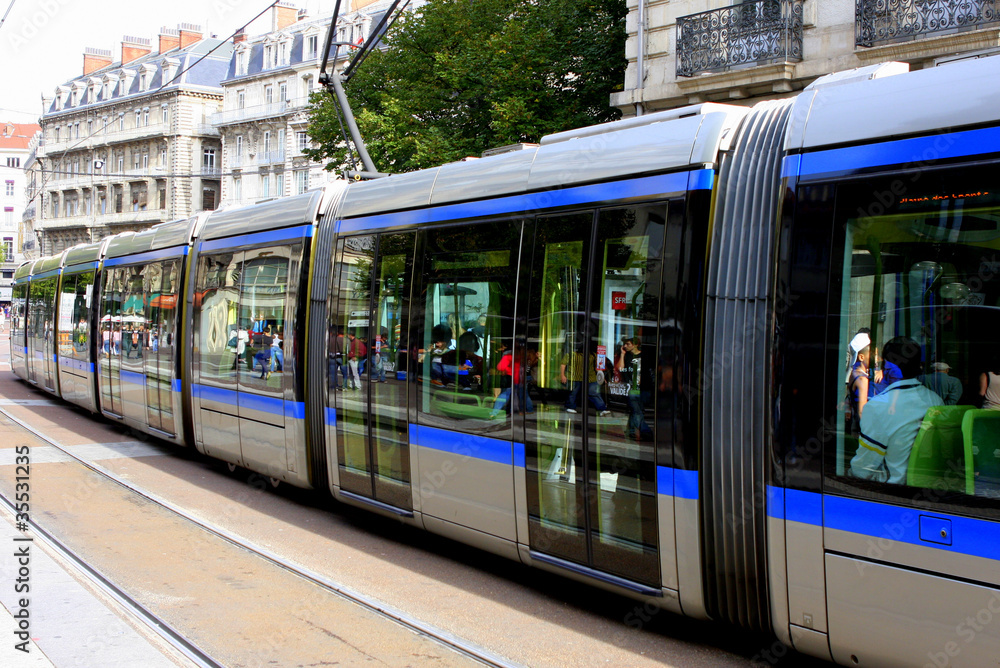 Naklejka premium Tramway