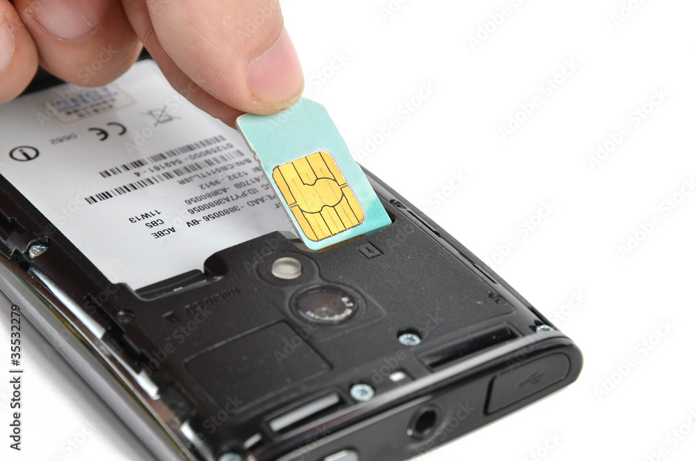 Smart phone and sim card Smart phone and sim card