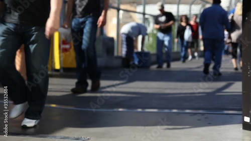 Wallpaper Mural Anonymous Pedestrians Torontodigital.ca