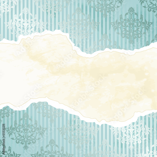 Silver Victorian wallpaper banner