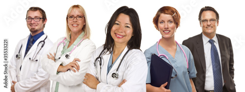 Group of Doctors or Nurses ...