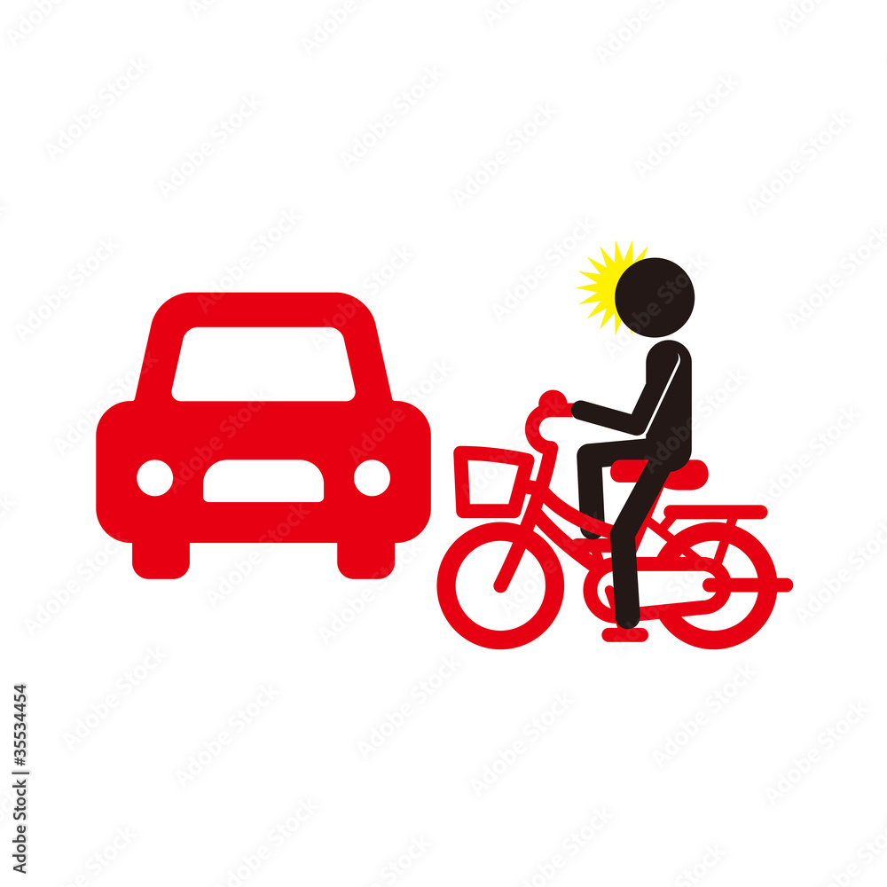 車と自転車の衝突事故