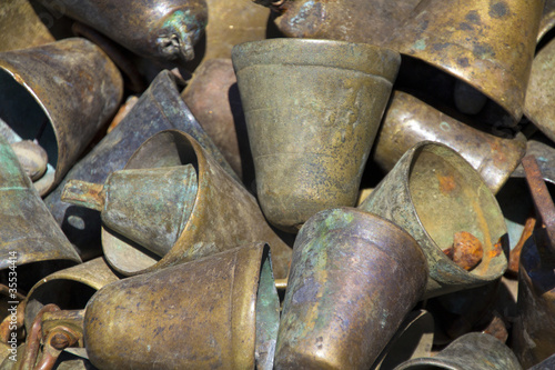 set of rusty bells