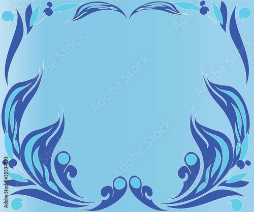 scope with a vegetable pattern for a postal