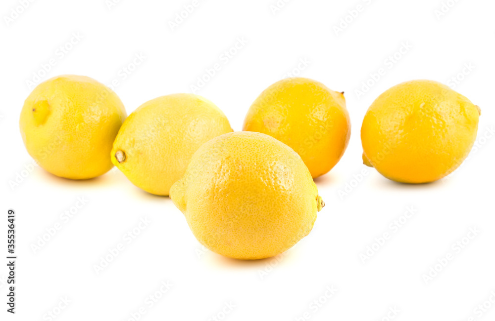 Yellow ripe lemons Yellow ripe lemons