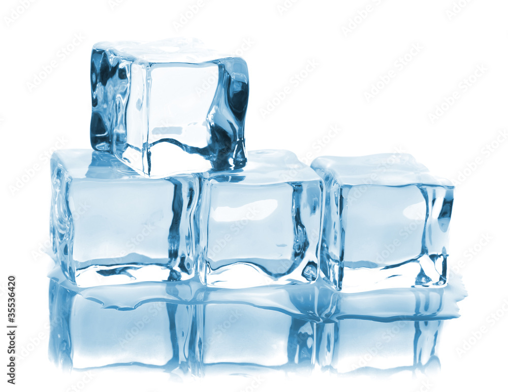 Four ice cubes Four ice cubes