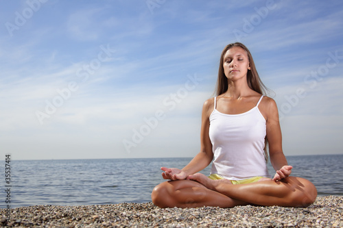 beauty girl on bech