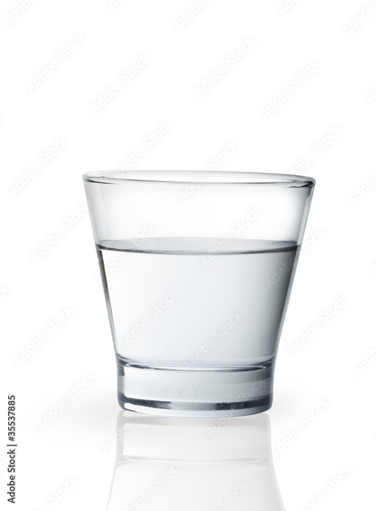 Glass of water isolated on white background Glass of water isolated on white background