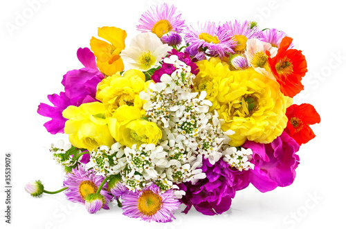 Bouquet of different flowers © kostrez