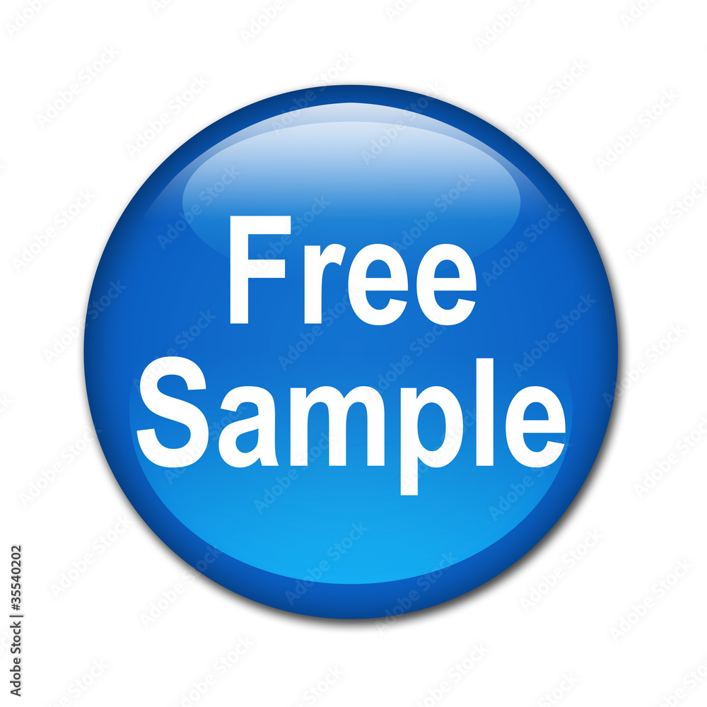 Boton brillante texto Free Sample Boton brillante texto Free Sample