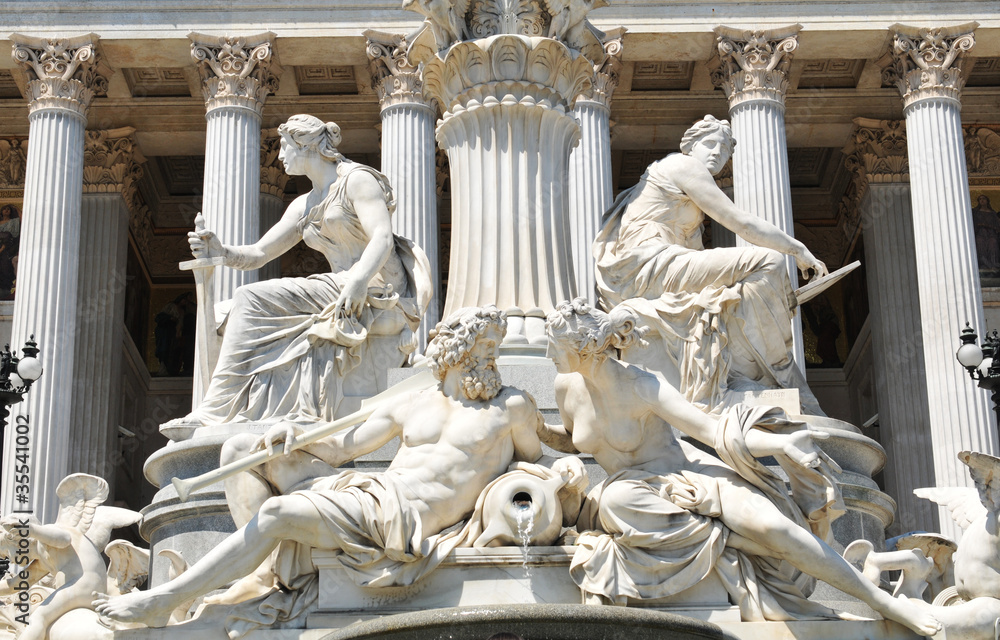 Naklejka premium Beautiful architecture in Vienna